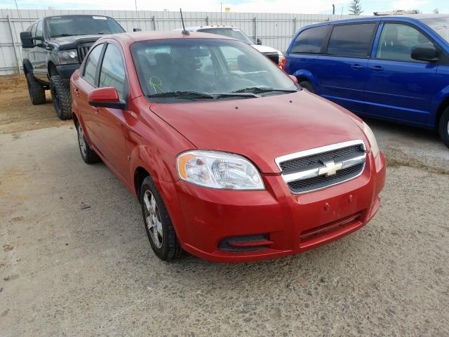 KL1TD56E09B628652 - 2009 CHEVROLET AVEO LS BURGUNDY photo 1