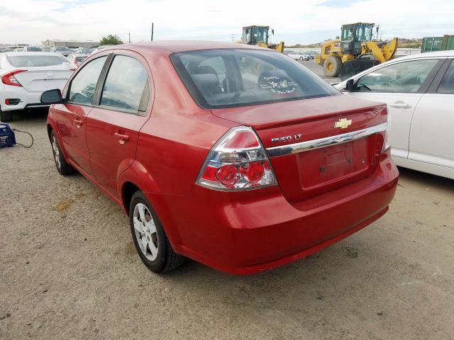 KL1TD56E09B628652 - 2009 CHEVROLET AVEO LS BURGUNDY photo 3