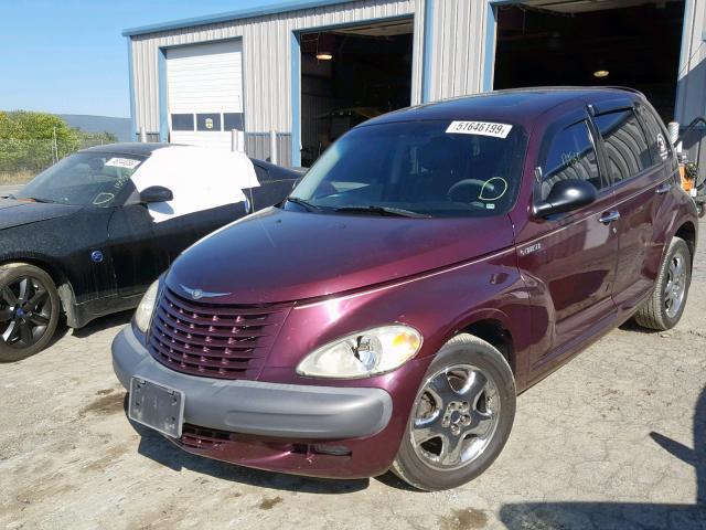 3C8FY4BB61T641049 - 2001 CHRYSLER PT CRUISER MAROON photo 2