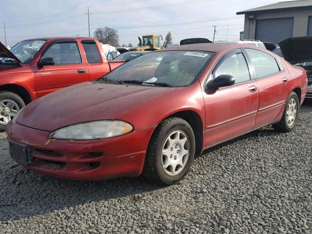 2B3HD46R72H275787 - 2002 DODGE INTREPID S RED photo 2