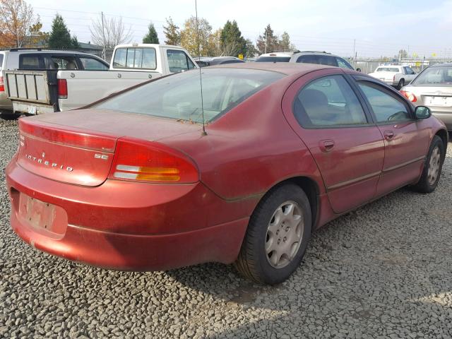 2B3HD46R72H275787 - 2002 DODGE INTREPID S RED photo 4