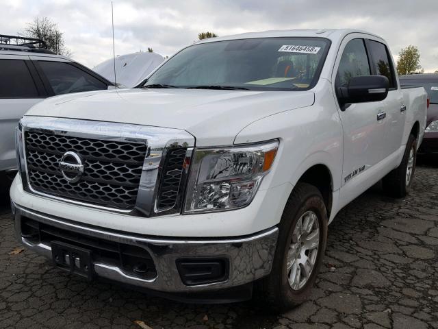 1N6AA1EJ8JN533319 - 2018 NISSAN TITAN S WHITE photo 2