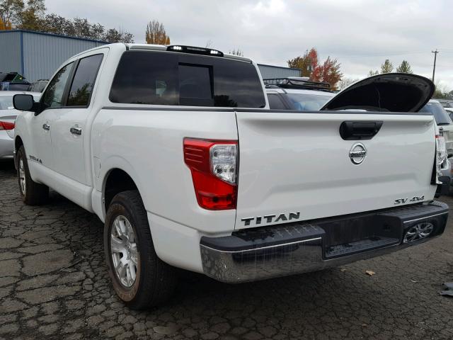 1N6AA1EJ8JN533319 - 2018 NISSAN TITAN S WHITE photo 3