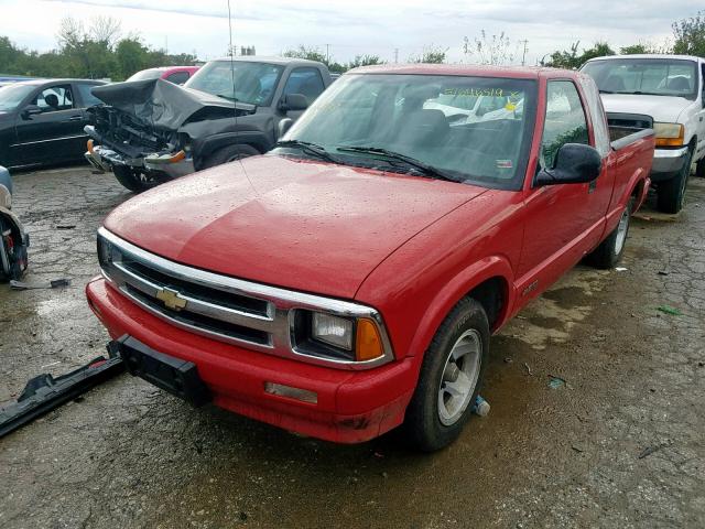 1GCCS194XT8161948 - 1996 CHEVROLET S TRUCK S1 RED photo 2