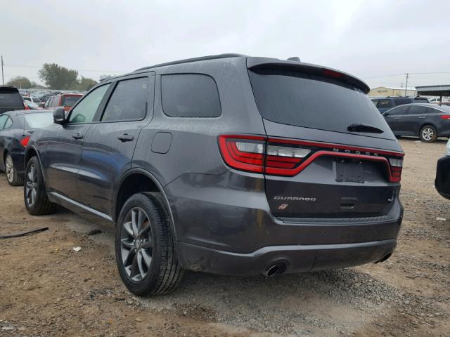 1C4RDJDG7JC414563 - 2018 DODGE DURANGO GT GRAY photo 3