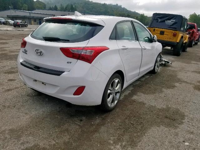 KMHD35LE4DU091300 - 2013 HYUNDAI ELANTRA GT WHITE photo 4