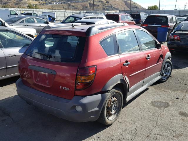 5Y2SL65856Z424442 - 2006 PONTIAC VIBE RED photo 4