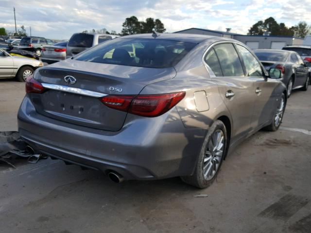 JN1EV7AP0JM362936 - 2018 INFINITI Q50 LUXE GRAY photo 4