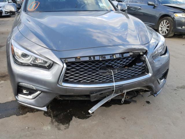 JN1EV7AP0JM362936 - 2018 INFINITI Q50 LUXE GRAY photo 9