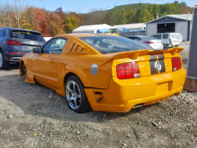 1ZVFT82H375228748 - 2007 FORD MUSTANG GT YELLOW photo 3