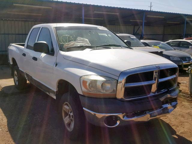 1D7HU18N46J157214 - 2006 DODGE RAM 1500 S WHITE photo 1