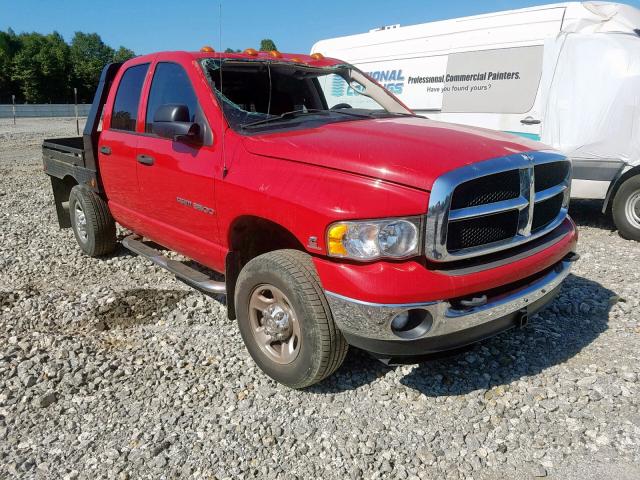 3D7LS38C75G742184 - 2005 DODGE RAM 3500 S RED photo 1