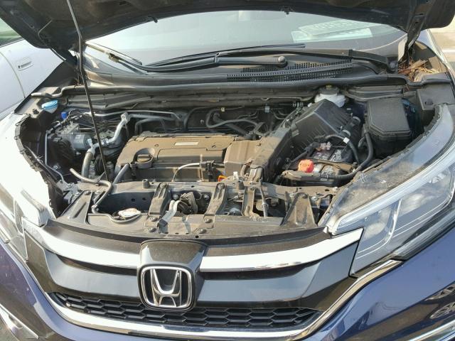 2HKRM4H74GH615877 - 2016 HONDA CR-V EXL BLUE photo 7