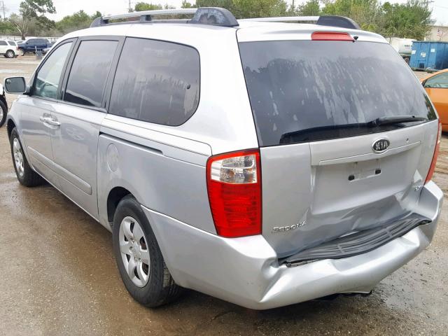 KNDMB233176108583 - 2007 KIA SEDONA LX SILVER photo 3