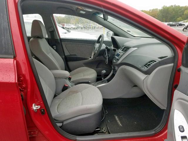 KMHCT4AE6GU140039 - 2016 HYUNDAI ACCENT SE RED photo 5