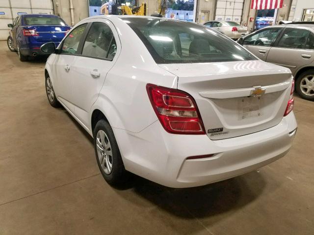 1G1JB5SH5H4178241 - 2017 CHEVROLET SONIC LS 白色 照片 3