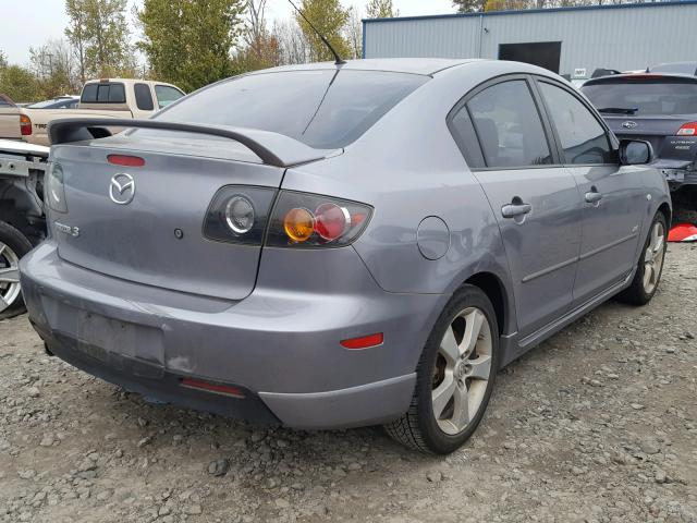 JM1BK323161493749 - 2006 MAZDA 3 S GRAY photo 4