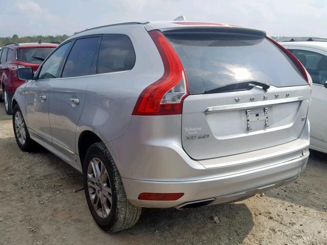 YV440MDK7G2798531 - 2016 VOLVO XC60 T5 SILVER photo 3