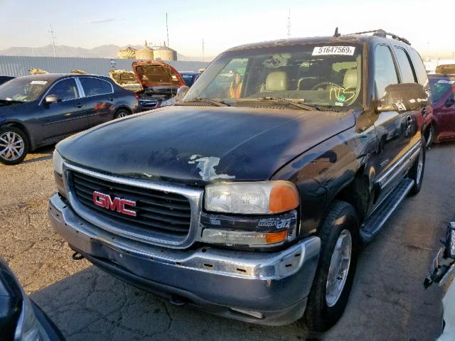 1GKEK13T56J123909 - 2006 GMC YUKON BLACK photo 2