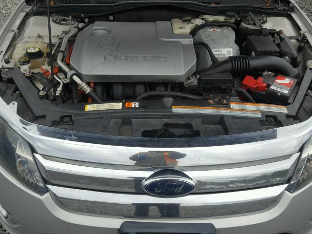 3FADP0L31AR137197 - 2010 FORD FUSION HYB SILVER photo 7