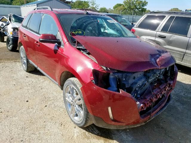 2FMDK4KC3DBC49211 - 2013 FORD EDGE LIMIT RED photo 1