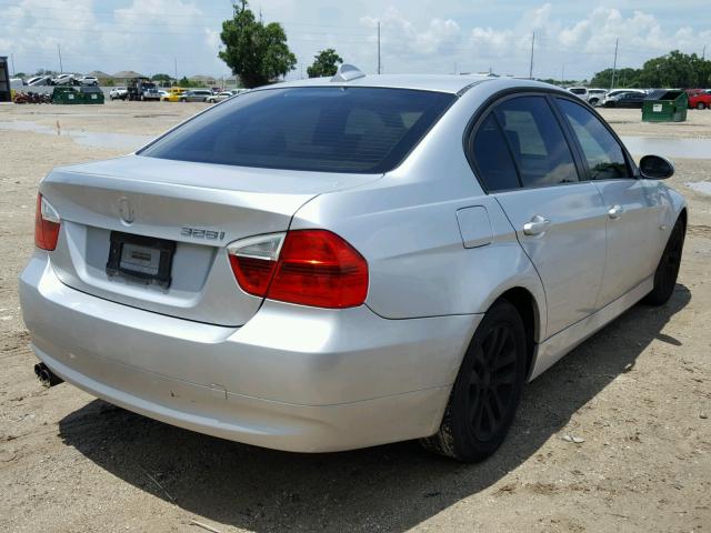 WBAVA37507NE26130 - 2007 BMW 328 I SILVER photo 4