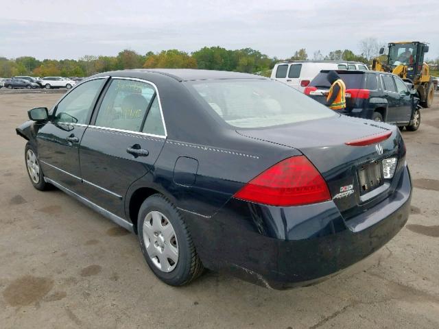 1HGCM56436A006887 - 2006 HONDA ACCORD LX BLACK photo 3