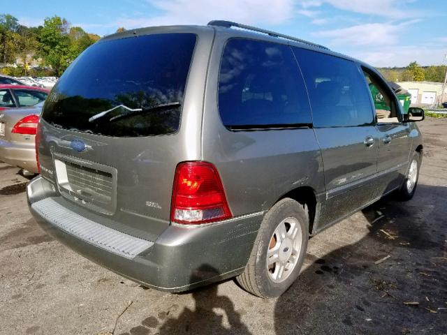 2FMZA52235BA09972 - 2005 FORD FREESTAR S GRAY photo 4