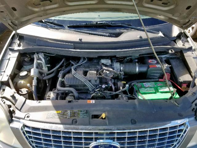 2FMZA52235BA09972 - 2005 FORD FREESTAR S GRAY photo 7