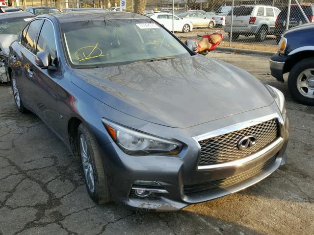 JN1BV7AP6FM335783 - 2015 INFINITI Q50 BASE GRAY photo 1