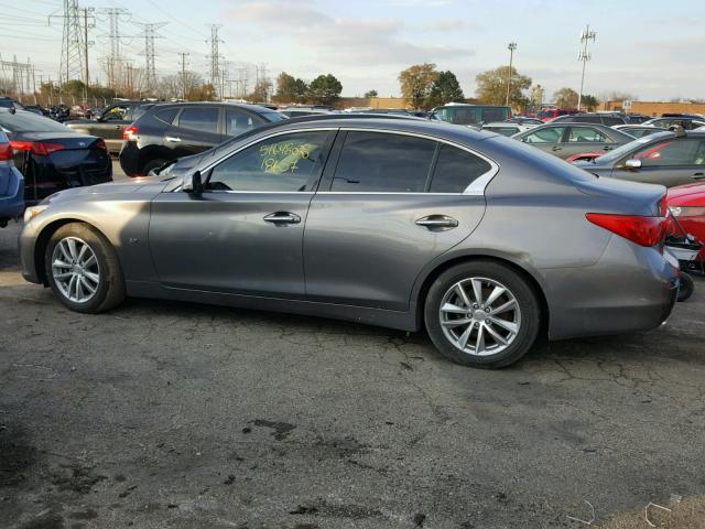 JN1BV7AP6FM335783 - 2015 INFINITI Q50 BASE GRAY photo 9