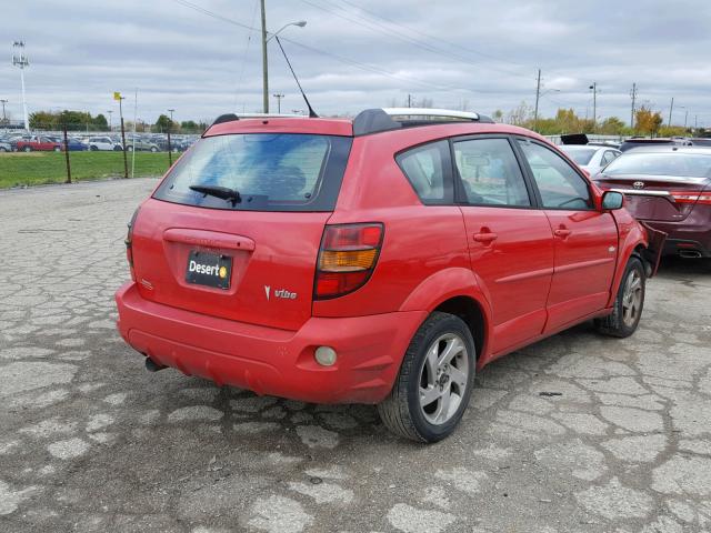 5Y2SL638X5Z448737 - 2005 PONTIAC VIBE RED photo 4