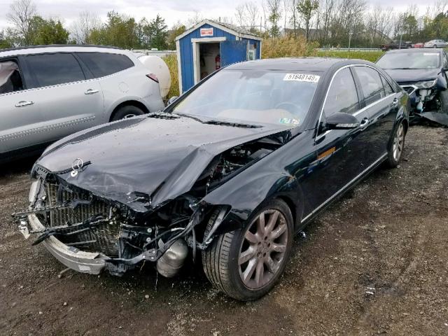 WDDNG71X07A129050 - 2007 MERCEDES-BENZ S 550 BLACK photo 2