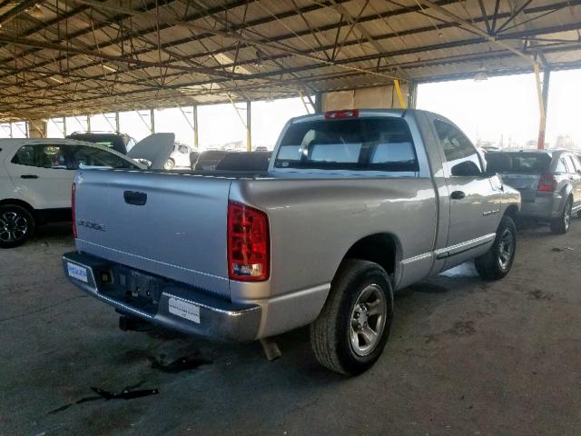 1D7HA16N24J150660 - 2004 DODGE RAM 1500 S GRAY photo 4