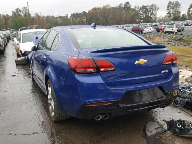 6G3F15RW4GL213217 - 2016 CHEVROLET SS BLUE photo 3