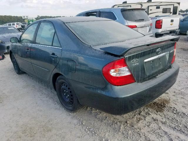 4T1BE32K32U519920 - 2002 TOYOTA CAMRY LE GREEN photo 3