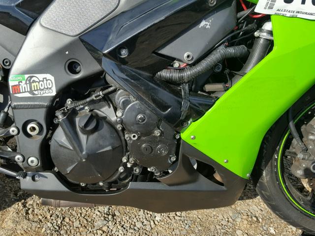 JKAZXCE198A005896 - 2008 KAWASAKI ZX1000 E GREEN photo 7