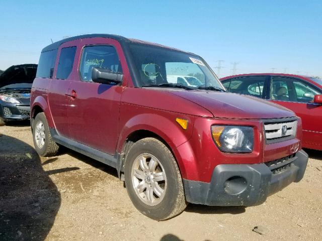 5J6YH28747L006153 - 2007 HONDA ELEMENT EX RED photo 1