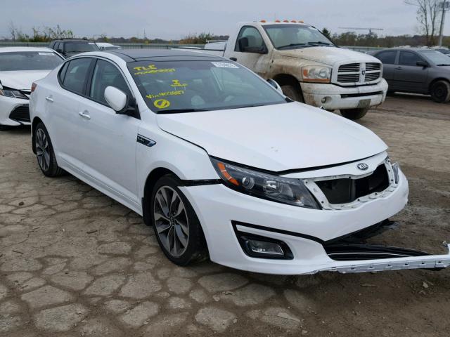 5XXGR4A64FG403887 - 2015 KIA OPTIMA SX WHITE photo 1