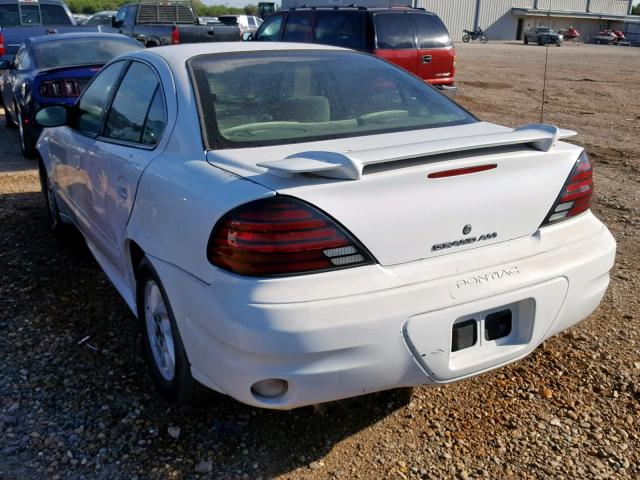 1G2NF52E53M518018 - 2003 PONTIAC GRAND AM S WHITE photo 3