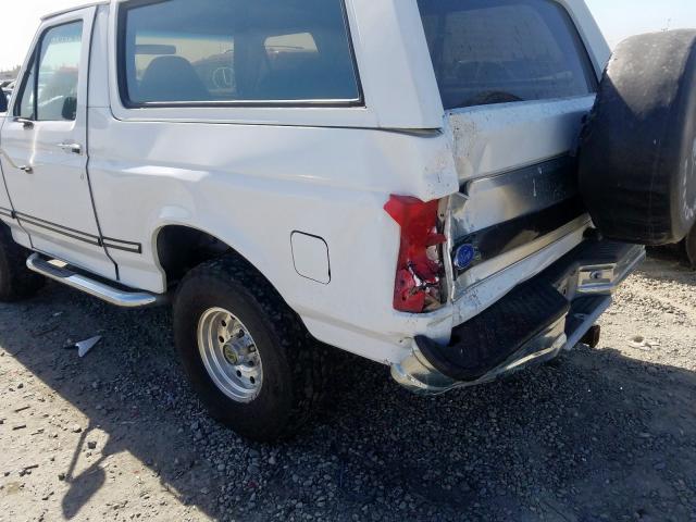 1FMEU15H8SLA39995 - 1995 FORD BRONCO U10 WHITE photo 9