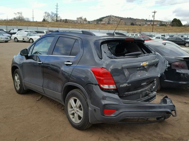 3GNCJPSB3JL340448 - 2018 CHEVROLET TRAX 1LT CHARCOAL photo 3