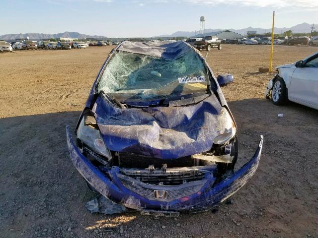 JHMGE88689S011853 - 2009 HONDA FIT SPORT BLUE photo 9