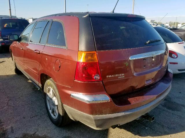 2A8GM68X87R189593 - 2007 CHRYSLER PACIFICA T RED photo 3