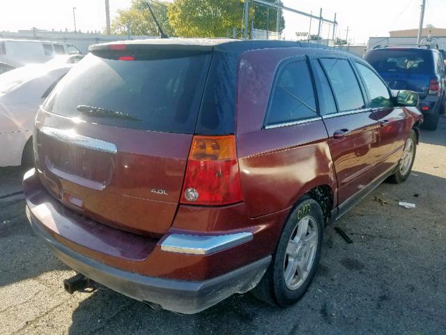 2A8GM68X87R189593 - 2007 CHRYSLER PACIFICA T RED photo 4
