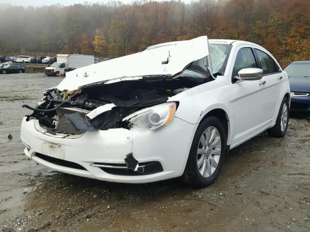 1C3CCBCG4DN507246 - 2013 CHRYSLER 200 LIMITE WHITE photo 2