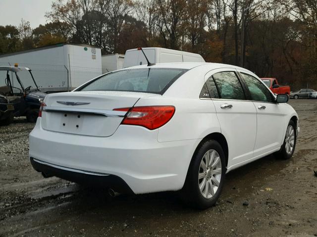 1C3CCBCG4DN507246 - 2013 CHRYSLER 200 LIMITE WHITE photo 4