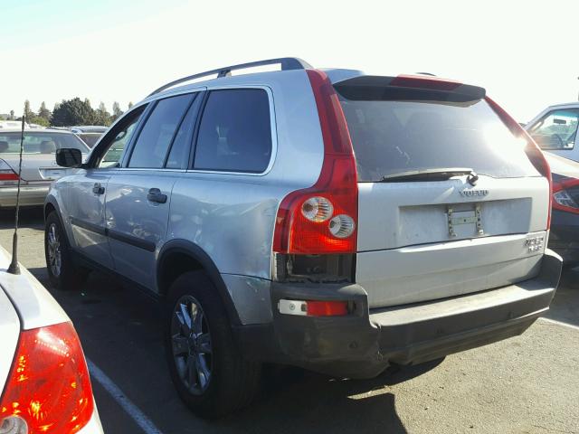 YV1CZ91H641034319 - 2004 VOLVO XC90 T6 SILVER photo 3