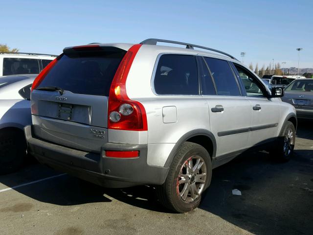 YV1CZ91H641034319 - 2004 VOLVO XC90 T6 SILVER photo 4