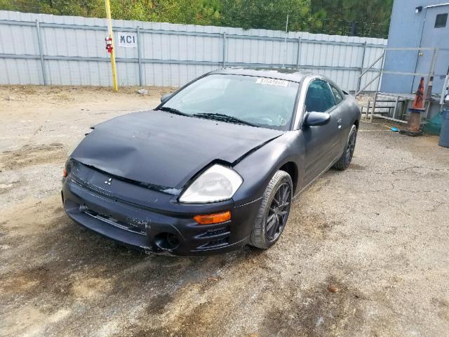 4A3AC44G53E055896 - 2003 MITSUBISHI ECLIPSE GS BLACK photo 2